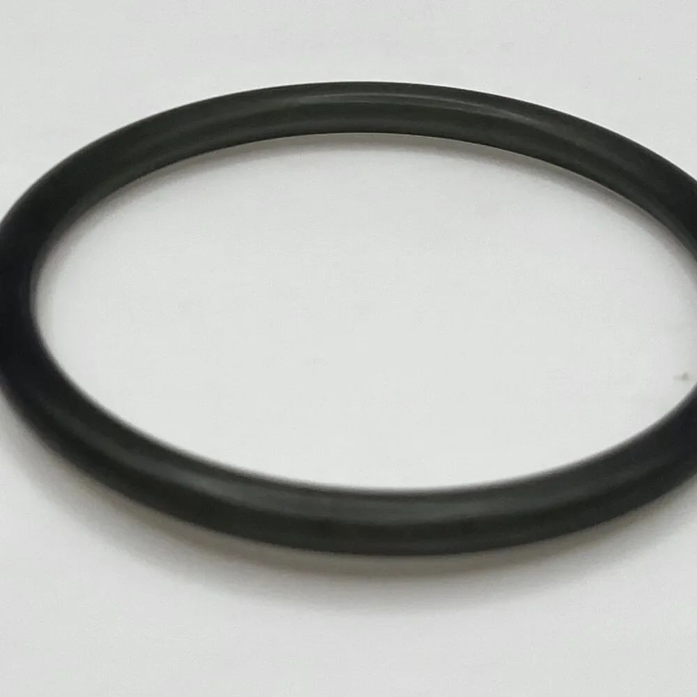 Vintage 80s Grey Black Transparent Acrylic Bangle Bracelet 2.6in Dia